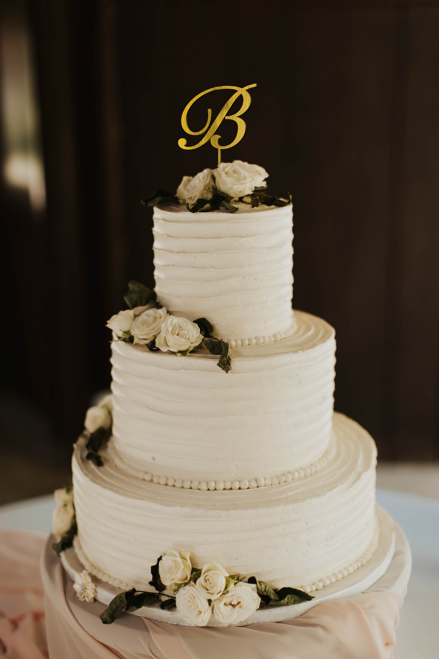 Personalized Single Monogram Cake Topper
