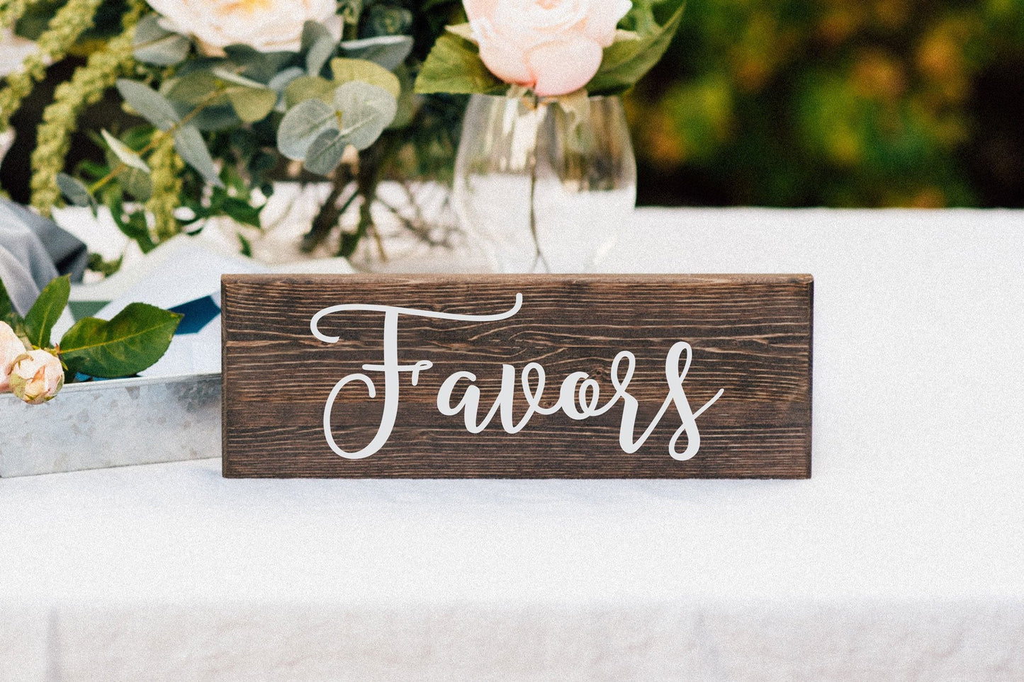 Favors Wedding Table Sign