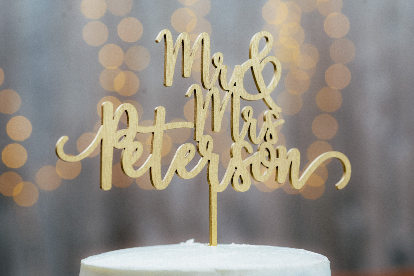 Mr And Mrs Cake Topper - #01