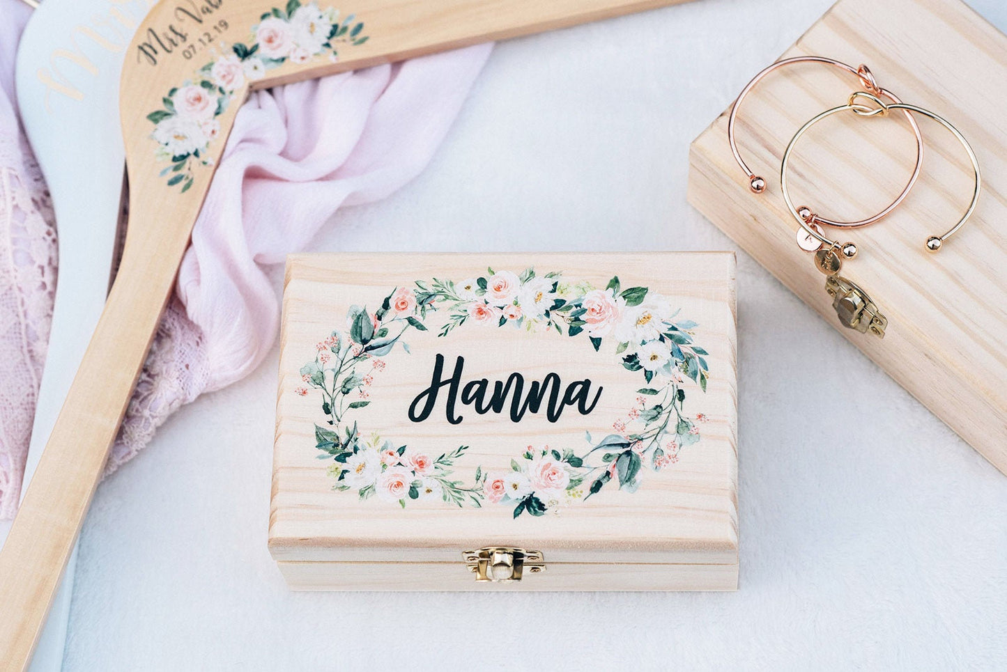 Flower Wooden Gift Box #WB001