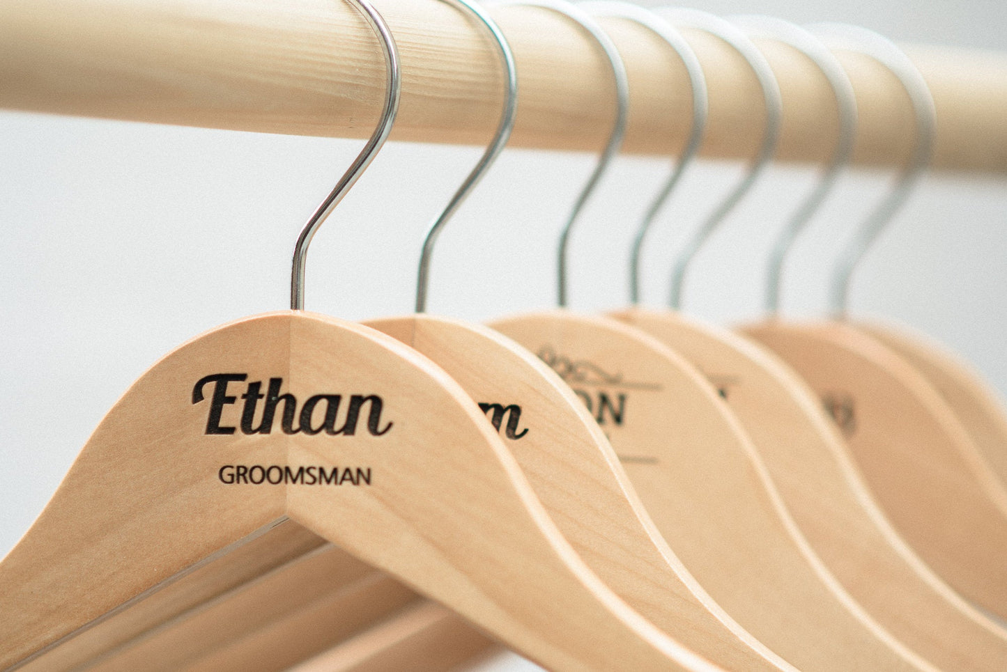 Personalized Groomsmen Wooden Hangers - HG108