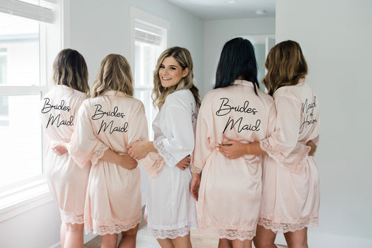 Personalized Satin Robes - Bridesmaid Robes