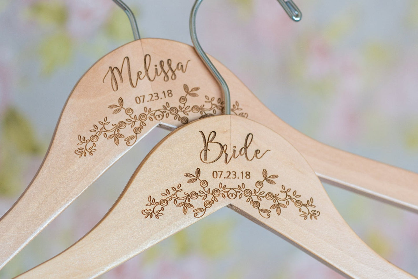 Personalized Engraved Wooden Hangers #HG106