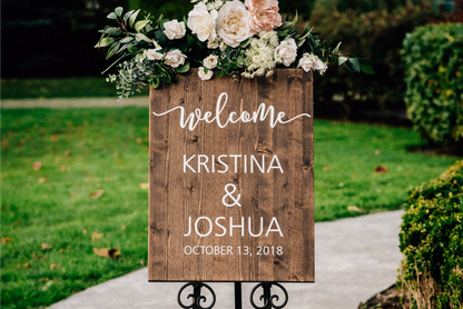 Wooden Wedding Welcome Sign