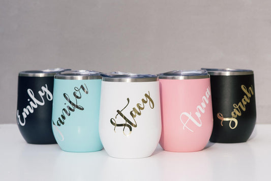Custom Bridesmaid  Wine Tumbler