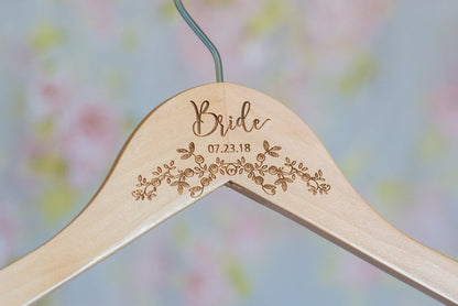 Personalized Engraved Wooden Hangers #HG106