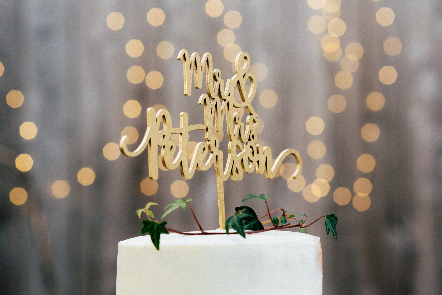 Mr And Mrs Cake Topper - #01