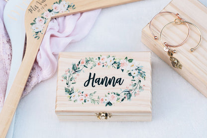 Flower Wooden Gift Box #WB001
