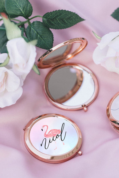 Tropical Bridesmaid Compact Mirror - Pocket Mirror #PM01