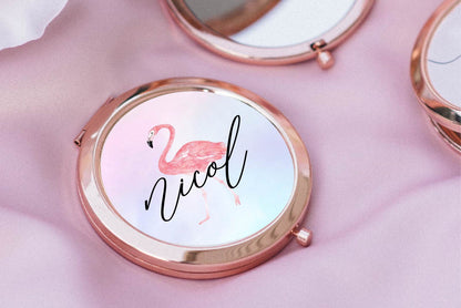 Tropical Bridesmaid Compact Mirror - Pocket Mirror #PM01